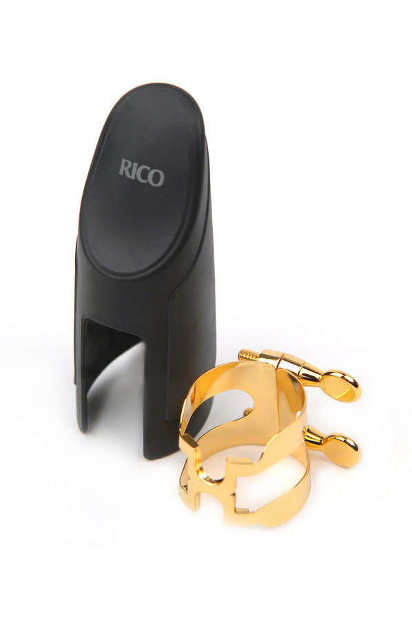 Ligature H Couvre-bec Sax Ténor (becs Bonite) Doréé