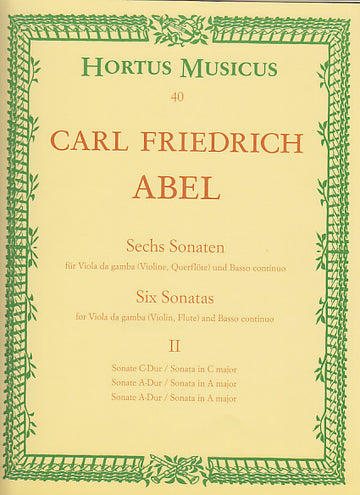 El Sechs Sonaten Für Viola Da Gamba Und Basso Continuo Ii