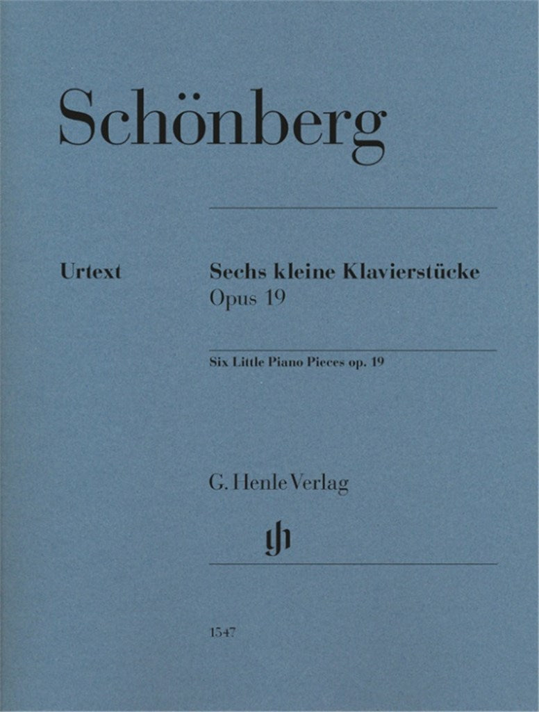 Schonberg Arnold - Six Little Piano Pieces Op.19