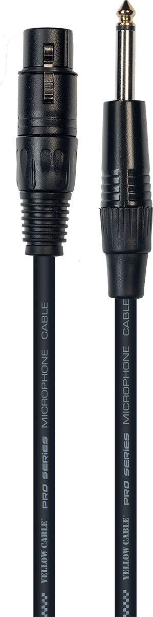 Yellow Cable Cordon Micro Jack Ale XLR Fem. 5 M