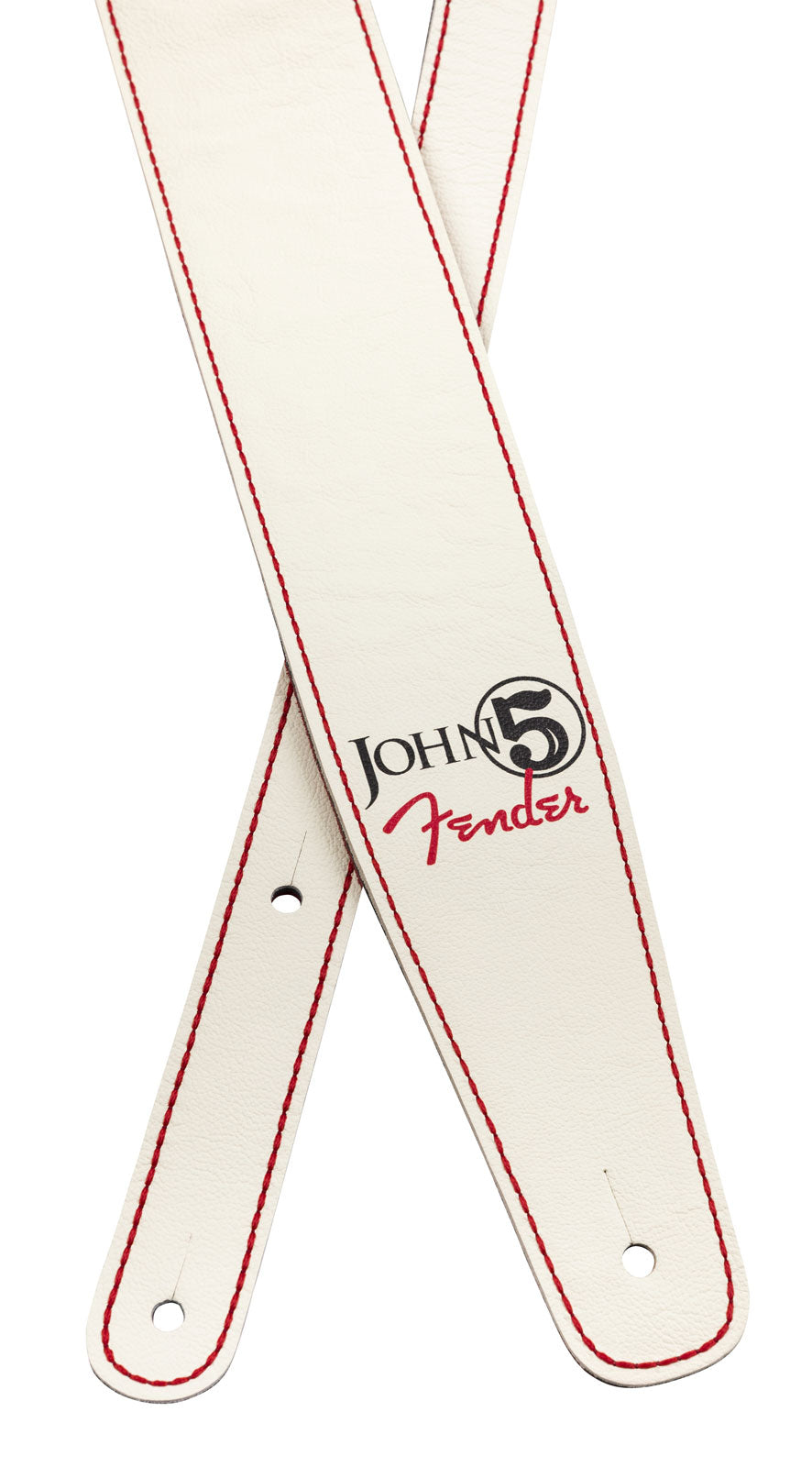 John 5 Leather Strap White And Red