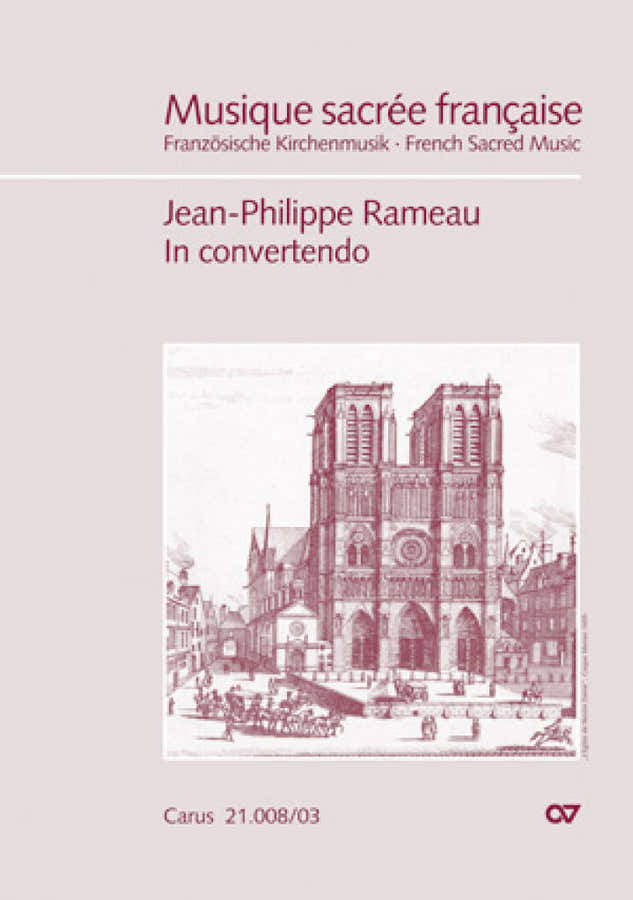 RAMEAU J.-P. - IN CONVERTENDO - VOCAL SCORE