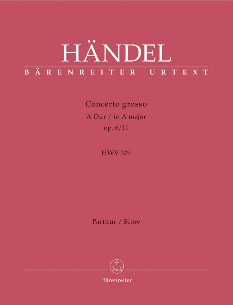 Händel G. F. - Conc. Grosso op.6/11A-dur - Conducteur