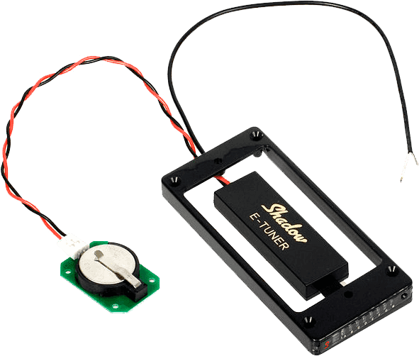 Shadow E-tuner Entourage Humbucker Noir Accordeur Integre pour Table Bombee