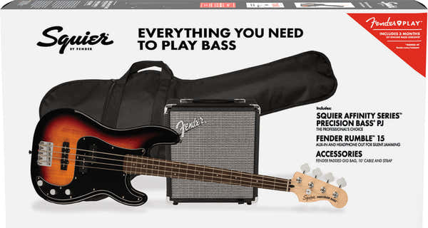 Precision Bass Affinity LRL PJ Pakket 3-kleurige Sunburst