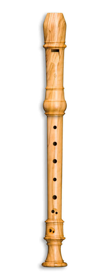 Denner Sopraan 5123 - Olijfhout (barokke vingerzetting)