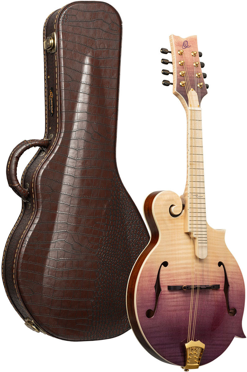 Americana F-Style Mandoline + Croco-leren koffer