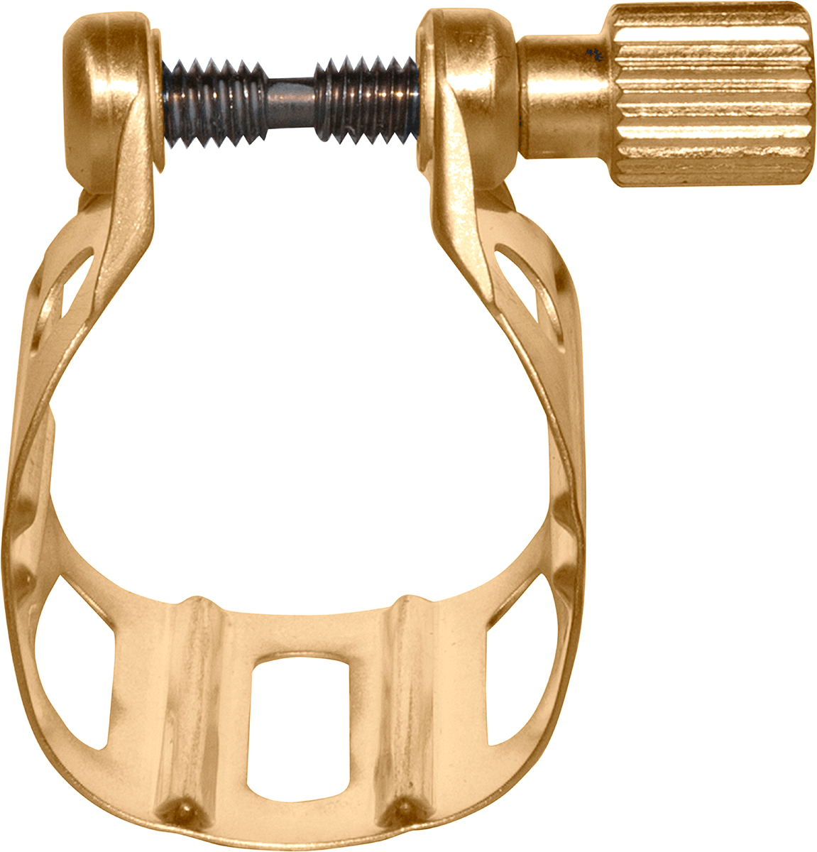 Ligature Jazz Plaquée Or - Saxo Alto/ténor Bec Métal