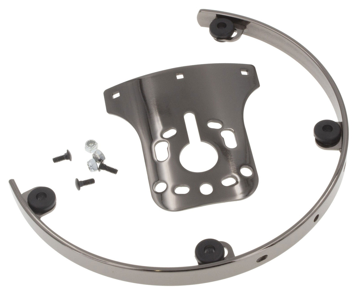 SPT-UN-8-5-BK BLACK 8" 5 HOLES RIMS TOM SUSPENSION UNIVERSAL PLATE