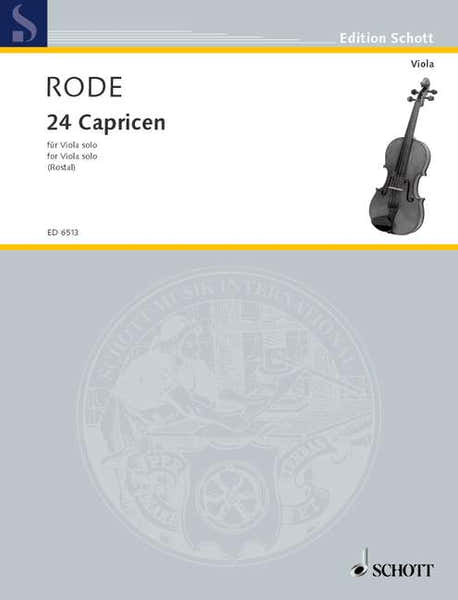 Rode Jacques P.J. - 24 Caprices - Viola