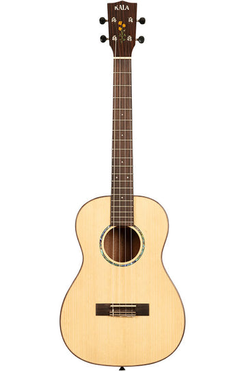 20th Anni Massief Sparrenblad/Gewolkt Sapele Tenor met Hoes