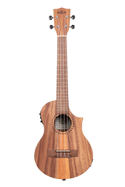 Kala Ka-Tk-T-Ce Teak Tri-Top Tenor Cutaway