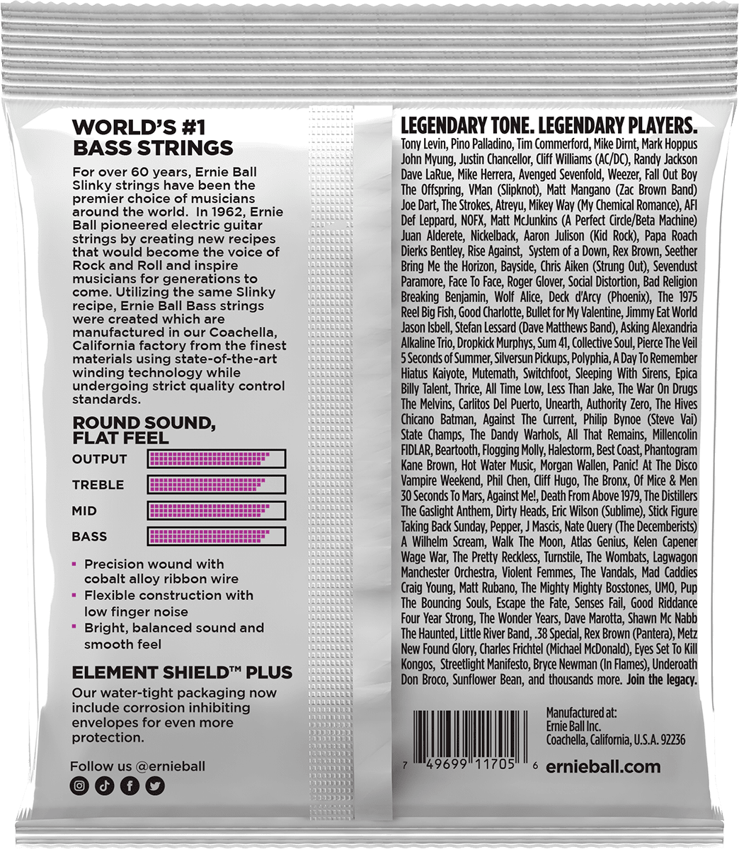 2817 POWER SLINKY FLATWOUND SHORT SCALE 55-110