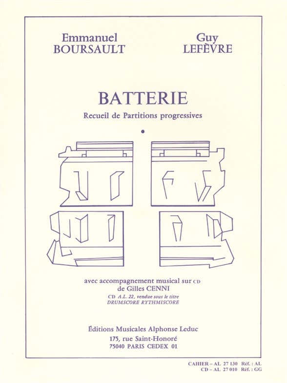 Batterie - Recueil de Partitions Progressives