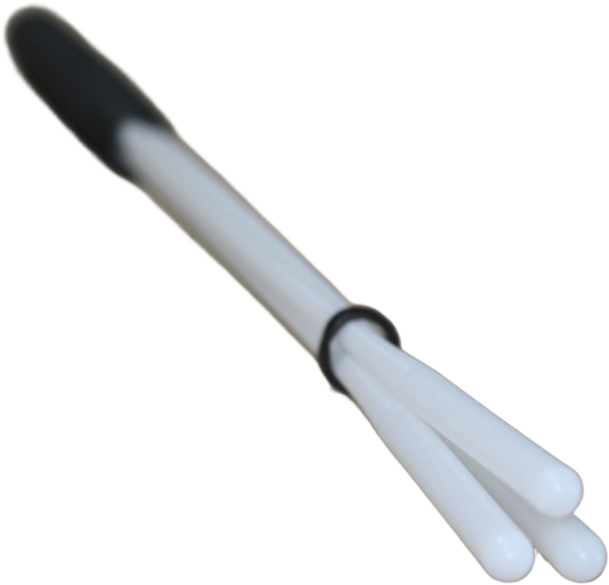 C-BT09 Tamborimstok met 3 uitlopende strengen, wit, 36 cm - hard