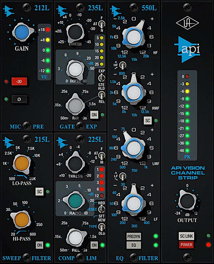 UAD API Vision Channel Strip Collection