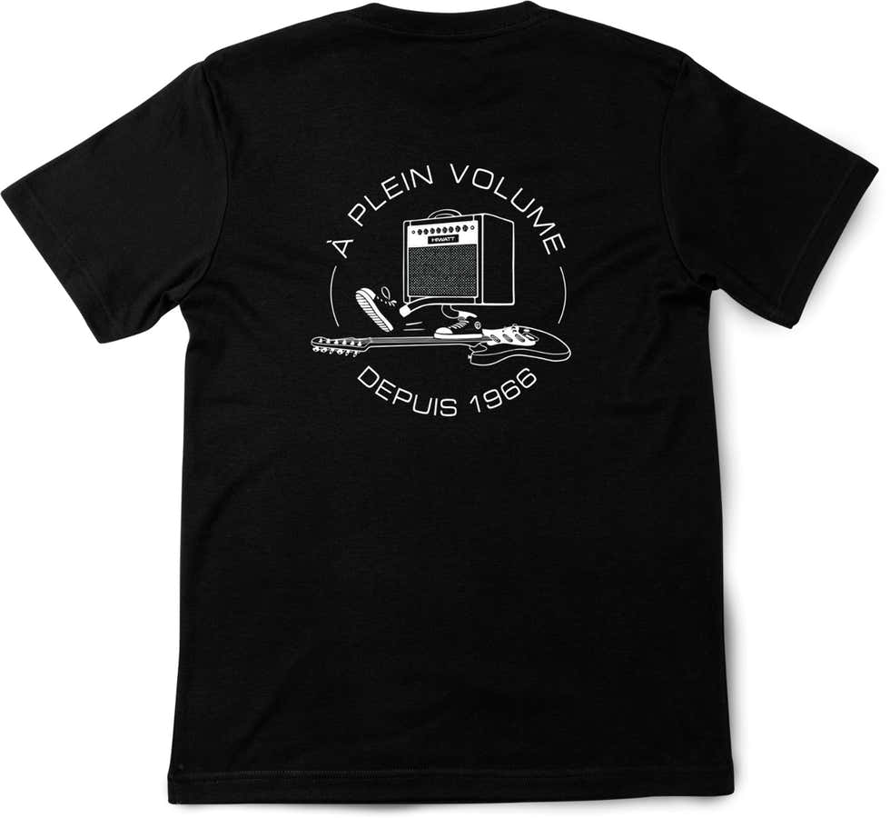 T-shirt Noir Logo Ride Blanc S