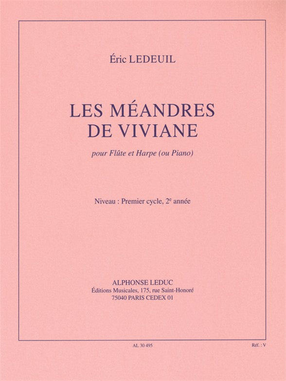 Ledeuil Eric - Les Meandres De Viviane - Flute & Piano
