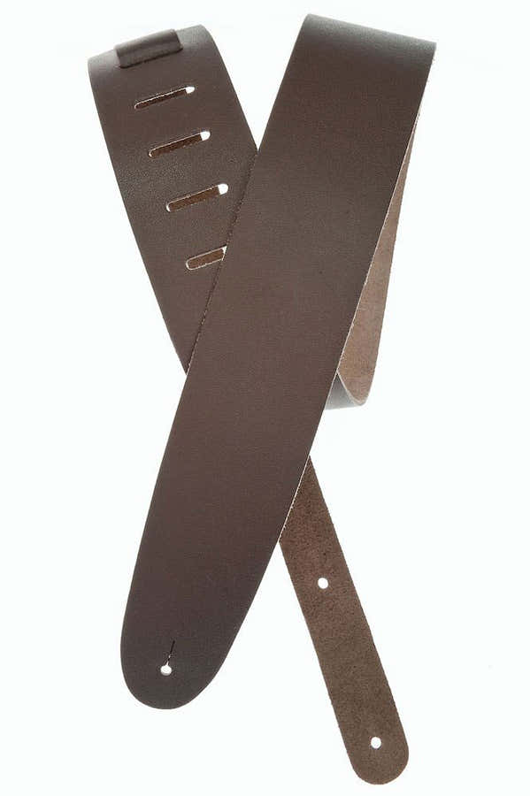Basic Classic Leather Guitar Strap Brown