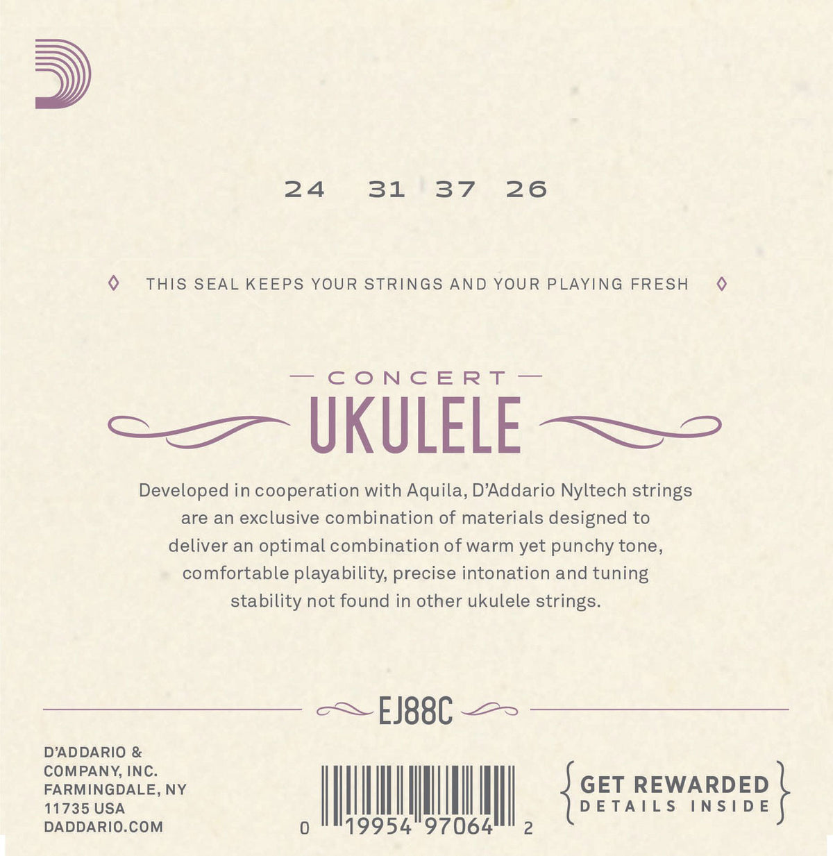 EJ88C Nyltech Ukulele Snaren Concert