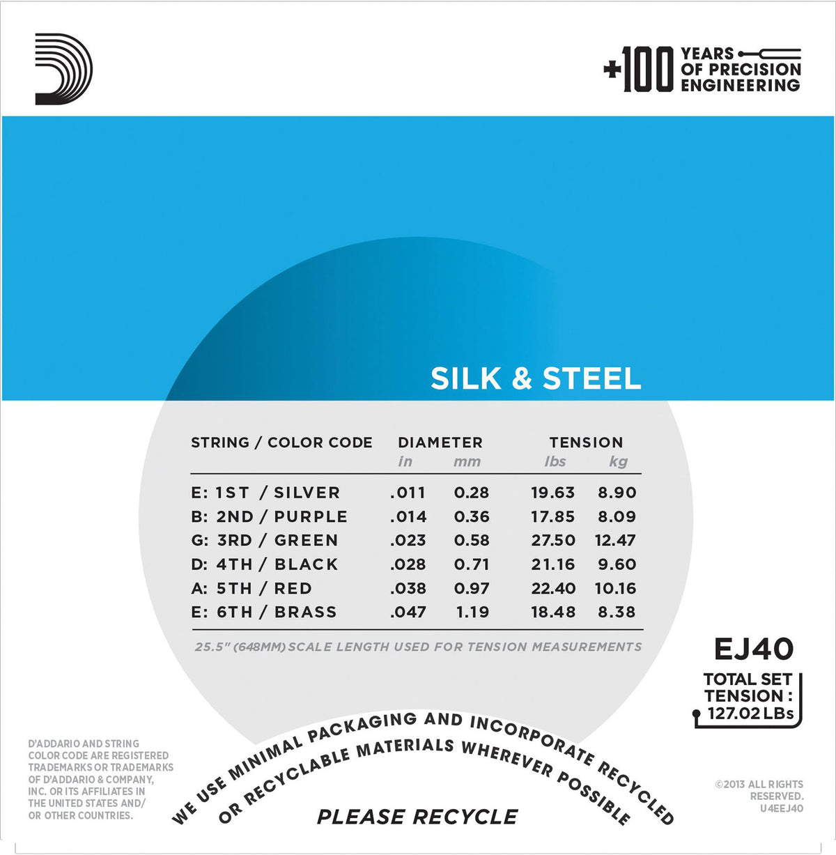 EJ40 Silk & Steel Light 11-47