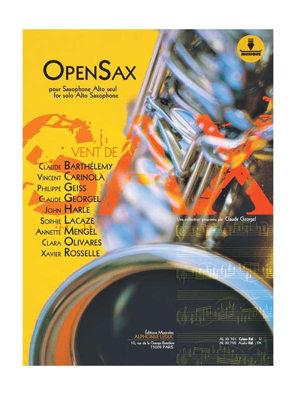 Open Sax voor solo-altsaxofoon