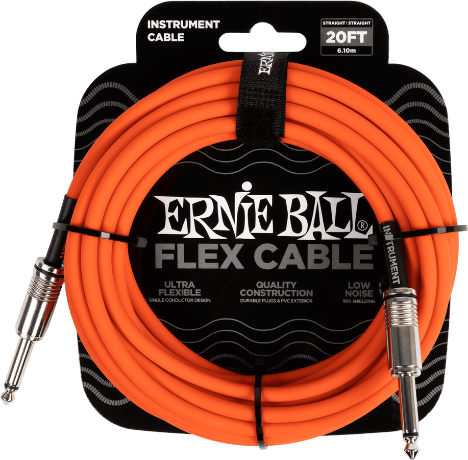 Câbles Instrument Flex Jack/jack 6M Orange