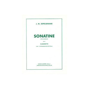 Depelsenaire - Sonatine Fa Mineur - Clarinette Sib Ou Saxophone Mib et Piano