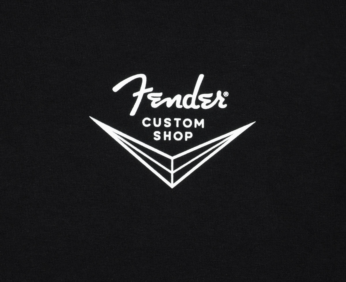 "M" T-Shirt Logo Fender Custom Shop Noir