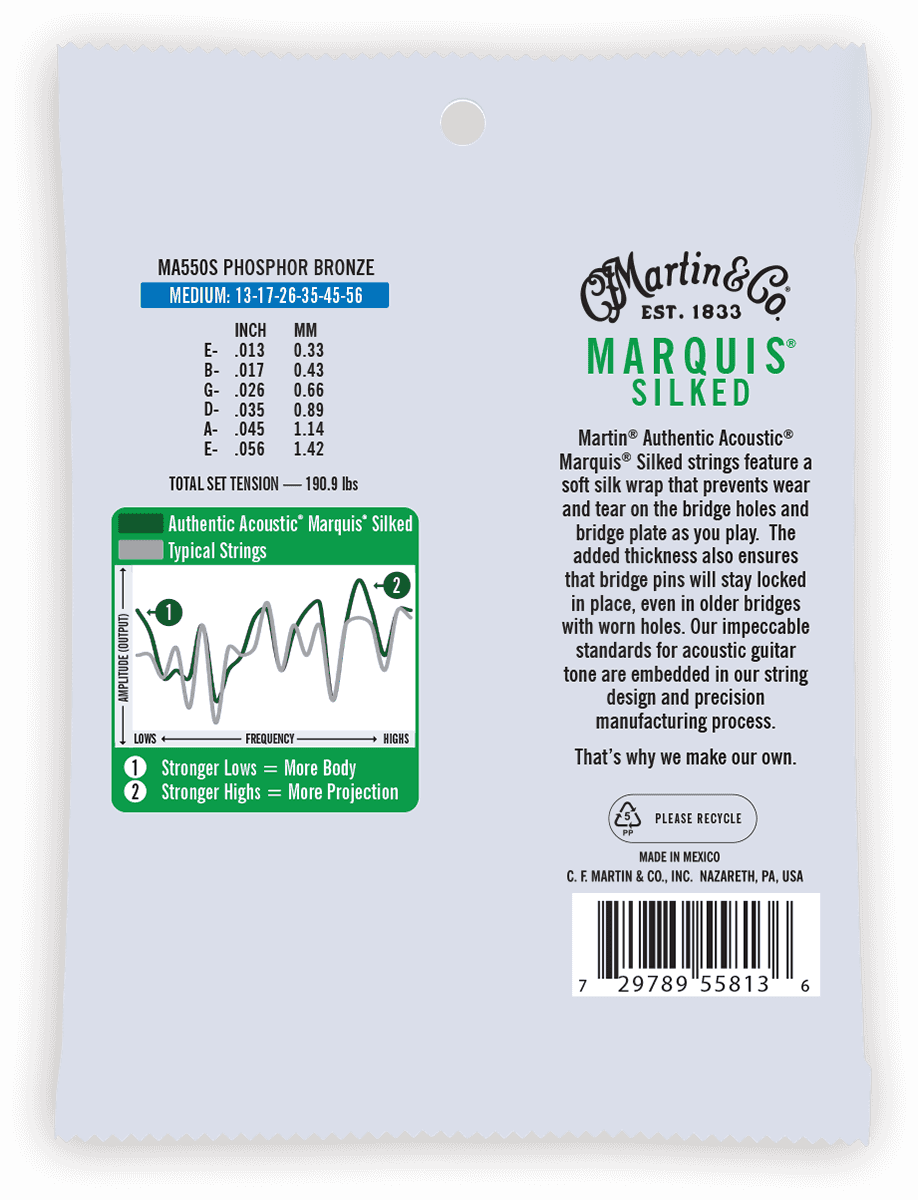 MA550s Authentic Phosphor Bronze MS Medium 13-56