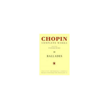 Chopin F. - Ballades (paderewski)
