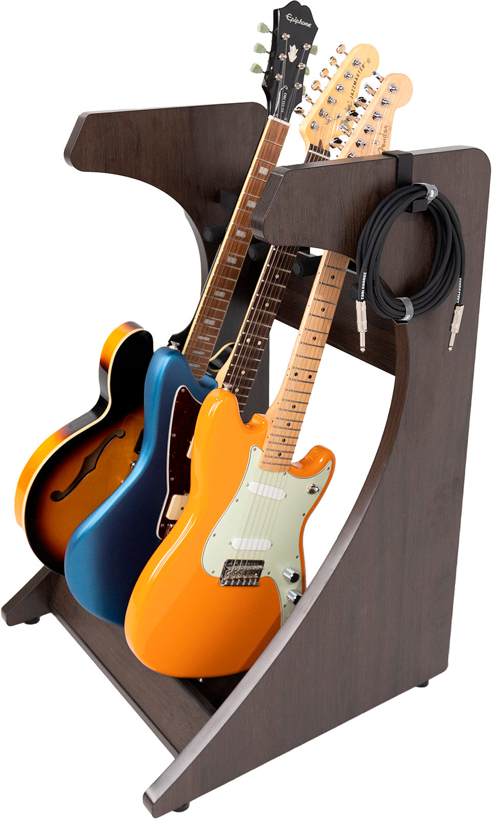 Stand Rack Elite 3 Guitares Marron