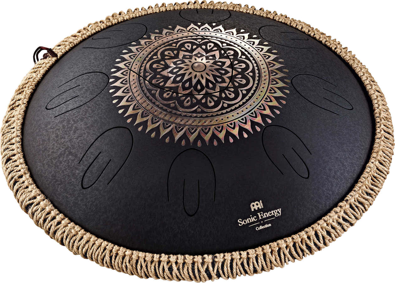 Octave Steel Tongue Drum Noir + Gravure D Kurd