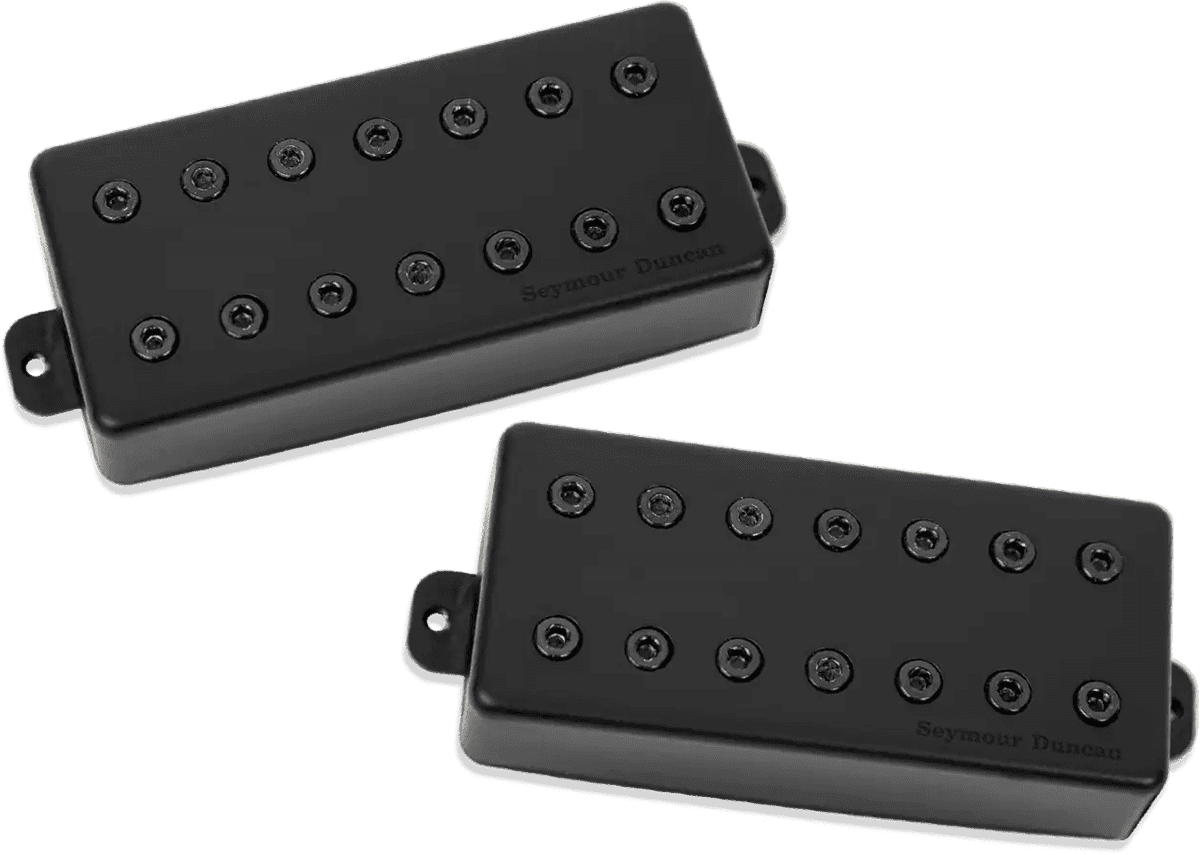 HUMBUCKER PICKUP SET 7 CORDES SIGNATURE MARK HOLCOMB SCARLET AND SCOURGE