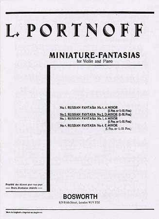 Portnoff - Faisie Russe N°2 Re Mineur - Viool / Piano