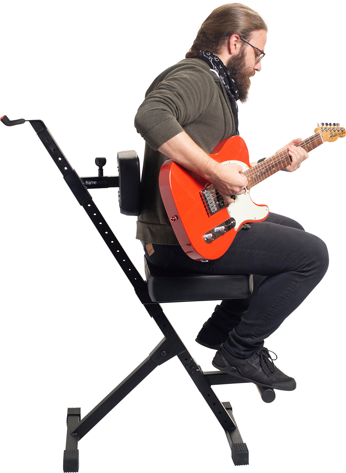 Siège Deluxe Réglable et Stand pour Guitare