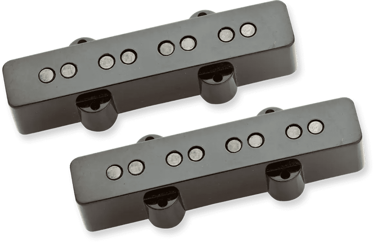 Jazz Bass Antiquity Set zwarte kappen