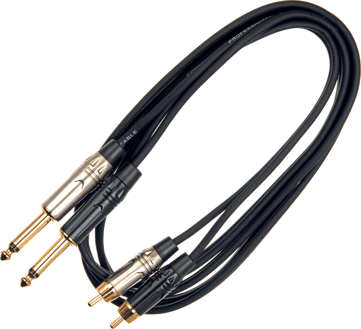JUST2RCA2J3 CABLE JUST 2 X JACK MONO 2 X RCA 3 M