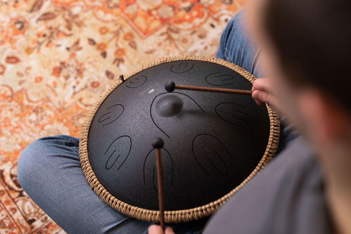 Sonic Energy Octave Steel Tongue Drum Noir D Kurd