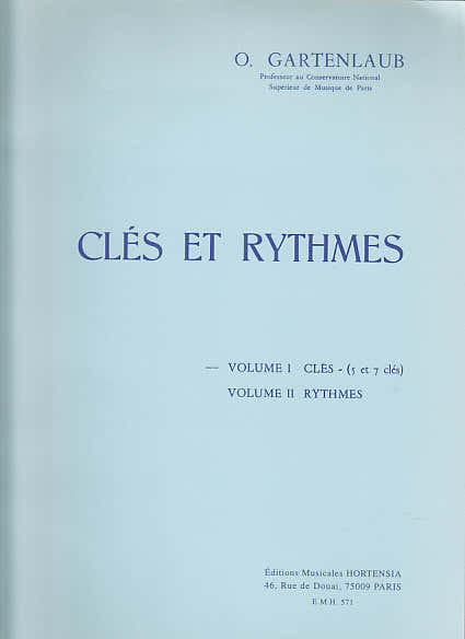 GARTENLAUB ODETTE - CLES ET RYTHMES VOL.1 : 5 et 7 CLES