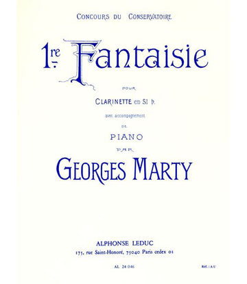 MARTY - FANTAISIE N01 - CLARINETTE ET PIANO
