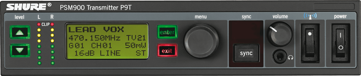 P9TE-G6e - Emetteur PSM900 - 470 506 MHZ