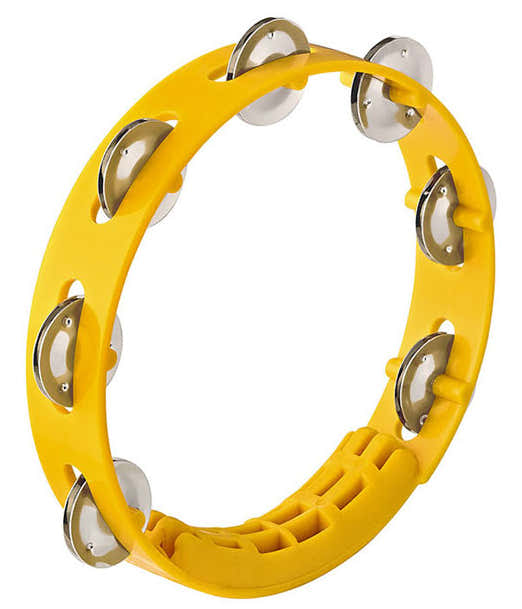 Tambourin - 8" - 1 Rangee De Cymbalettes - Jaune