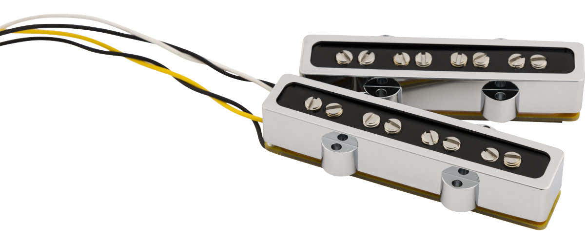 Cobalt Chrome Jazz Bass Pickup Set