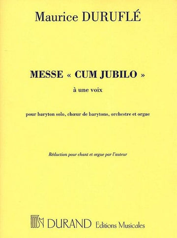 Durufle M. - Messe Cum Jubilo - Chant et Orgue
