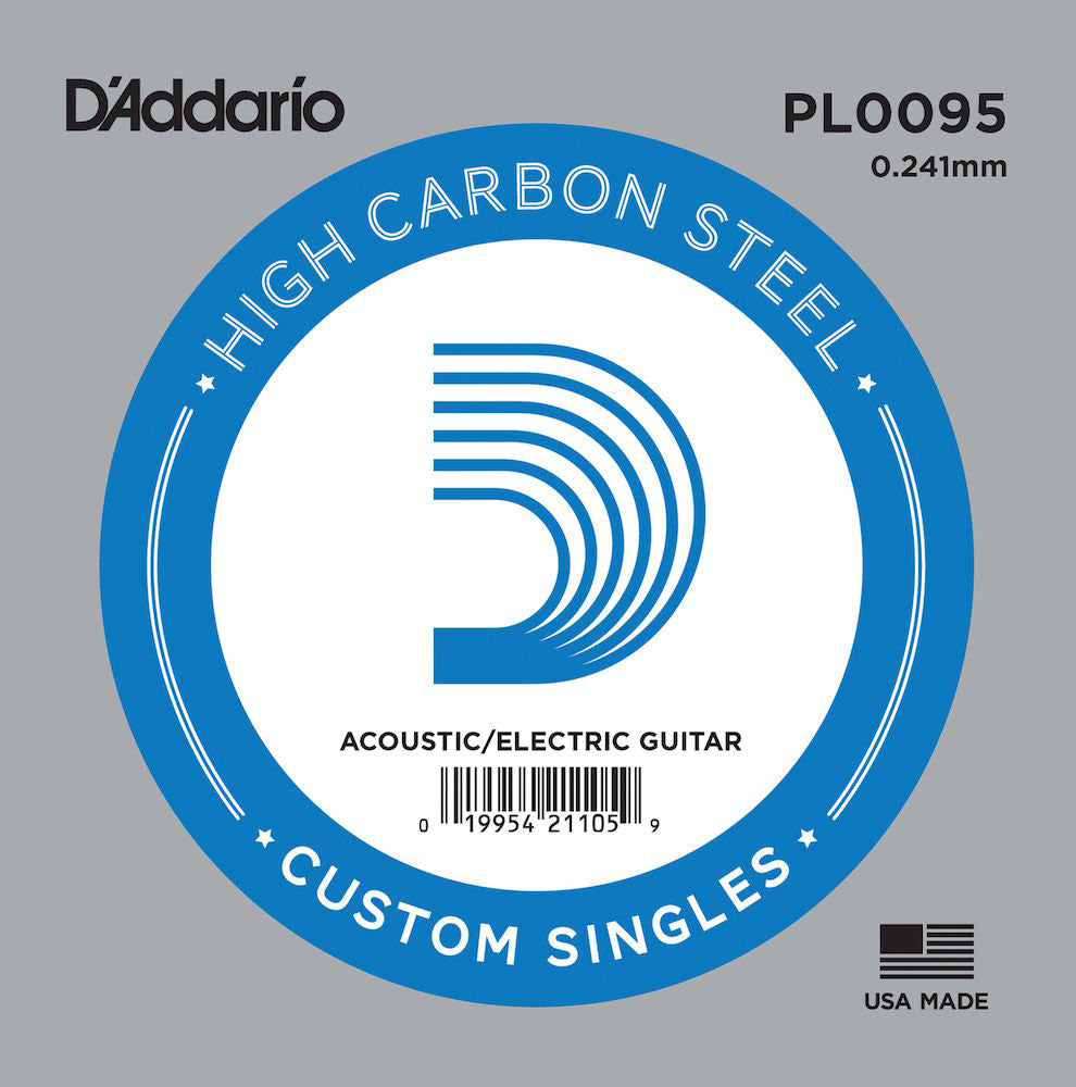 PL0095 PLAIN STEEL GUITAR SINGLE STRING .0095