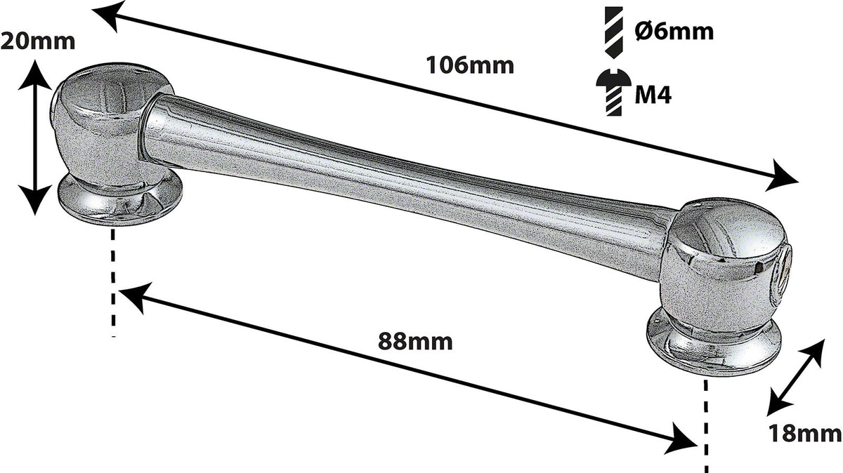 TL11D88 - TUBE LUG - 88MM - DOUBLE ENDED (X1)