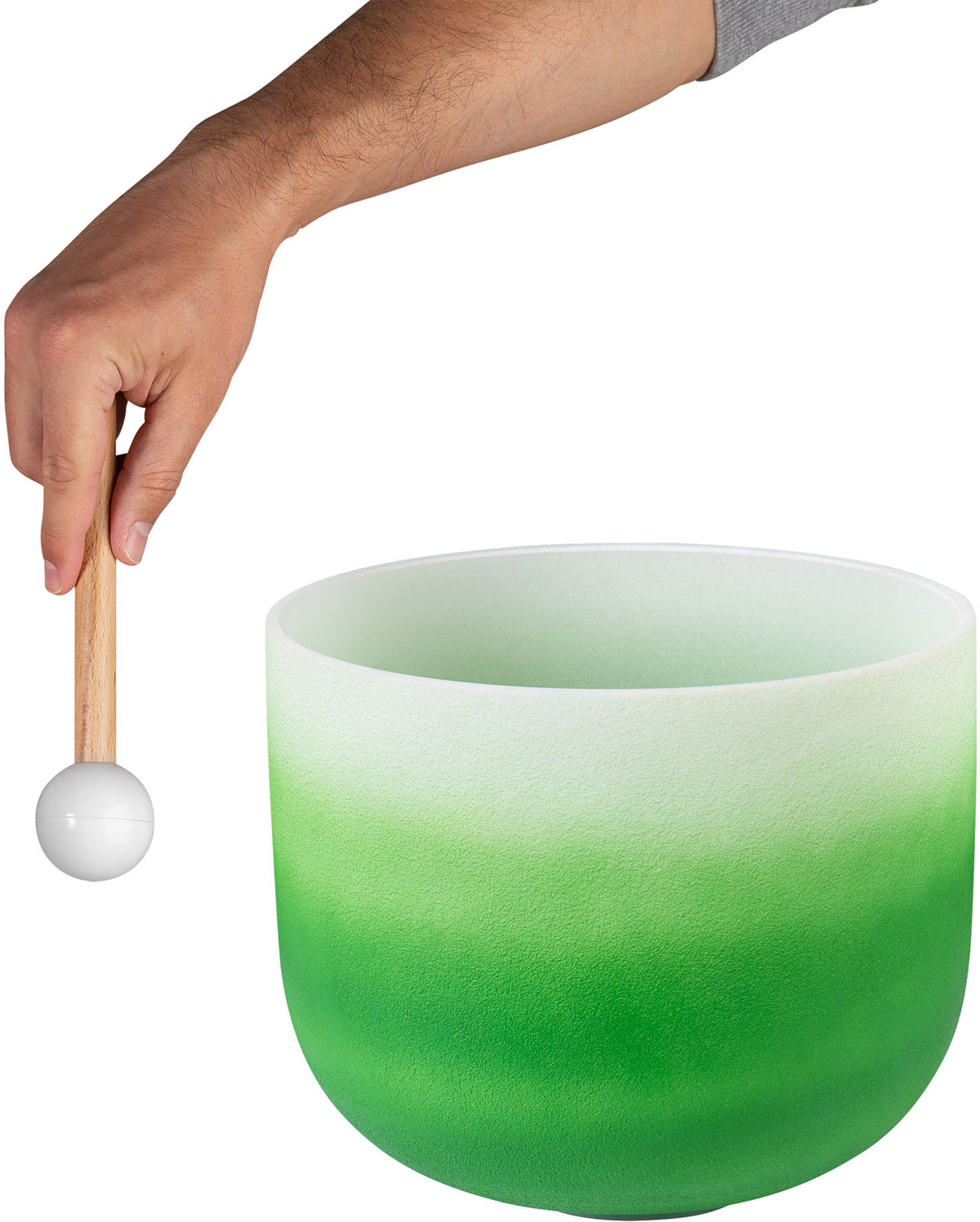Crystal Singing Bowl Chakra 11" - Green Heart F (432 Hz)