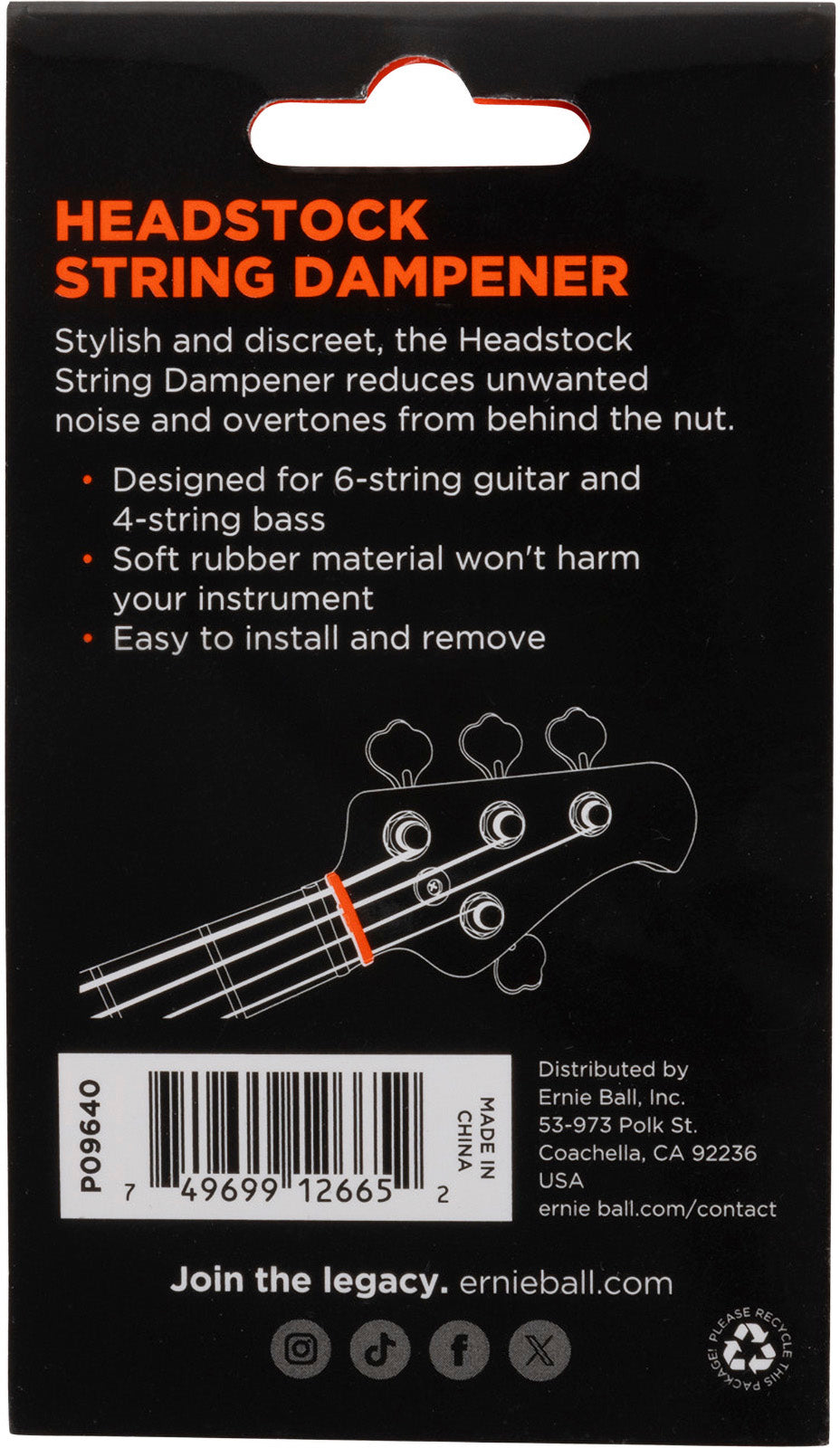 Etouffoir De Sillet Pour Guitare 6 Cordes Et Basse 4 Cordes