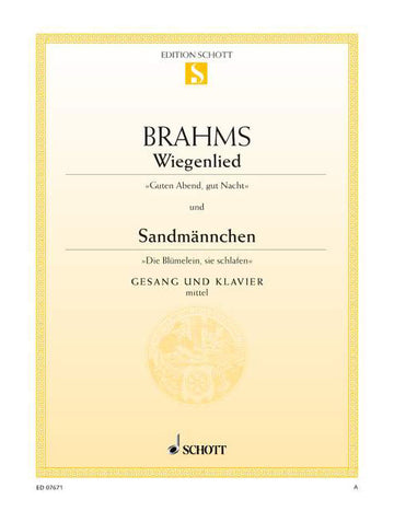Brahms - Wiegenlied / Sandmännchen - Medium Voice et Piano